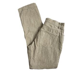 Gap Womens Corduroy Pants Size 1 Straight Leg Beige Cotton Mid Rise